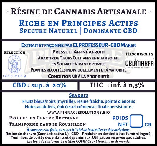 BLUE SHAO Résine Filtrée