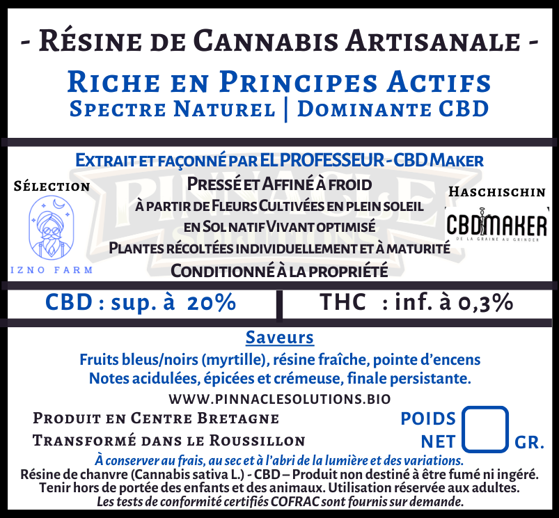 BLUE SHAO  Résine Filtrée